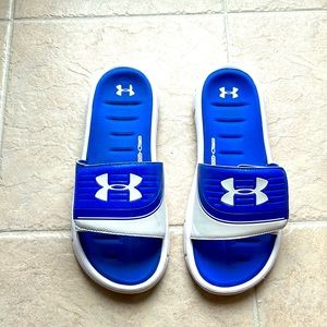 Like new Under Armour mens slides